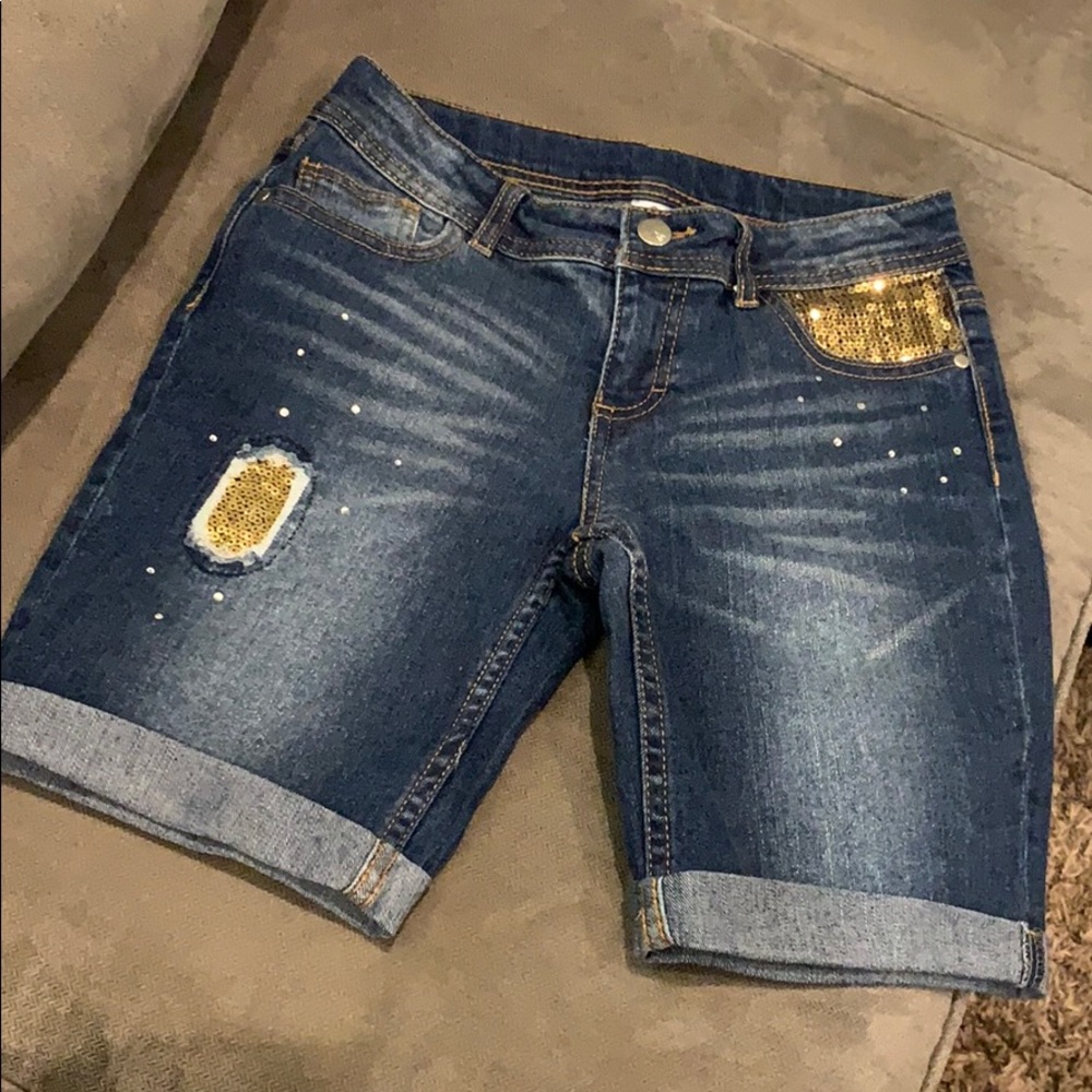 💗 Gold detailed capris (girls)